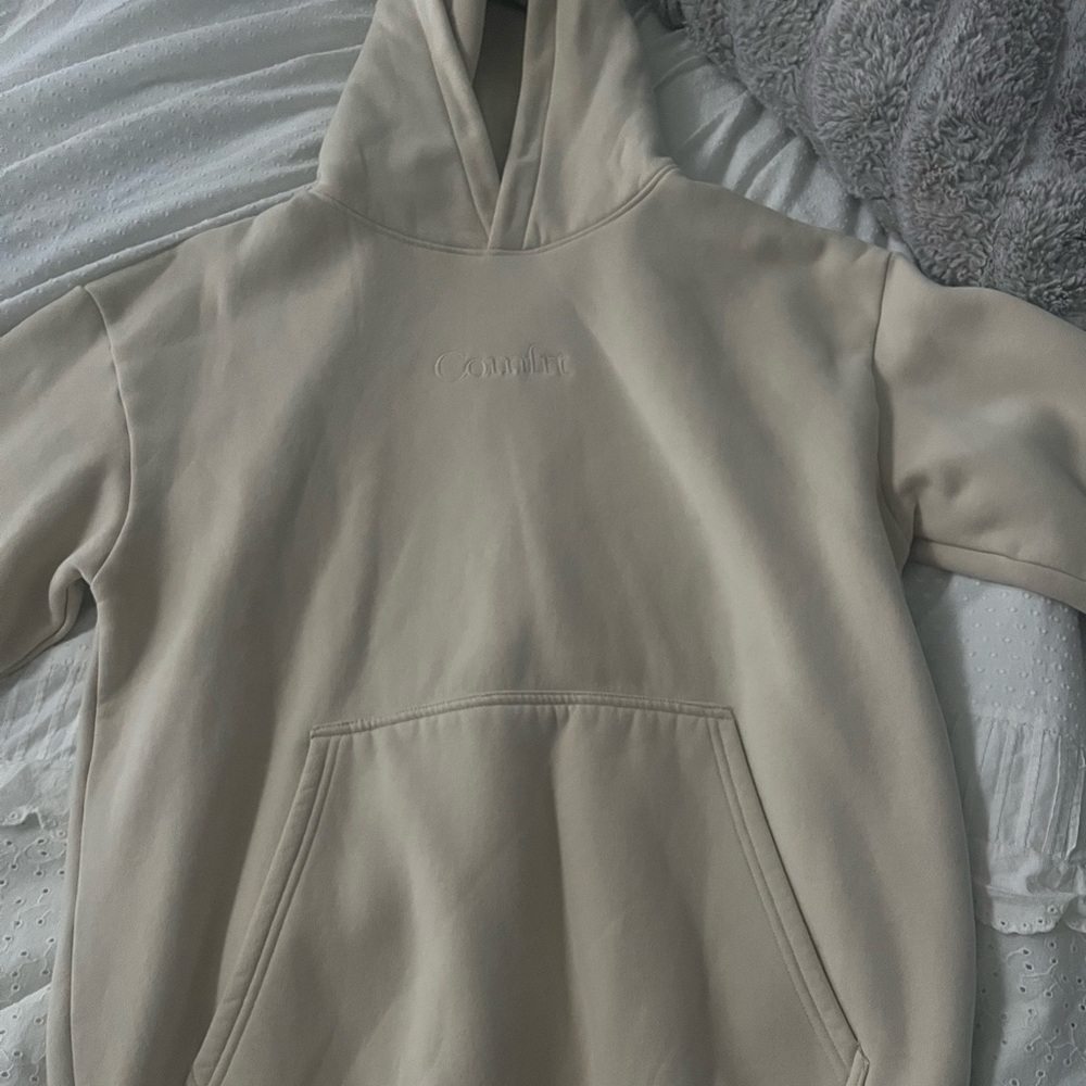 Comfrt womens Beige Hoodie Sweater